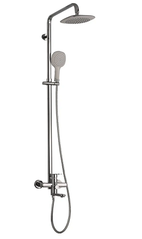 Система душевая G-lauf NOB16-A128, тропический душ, смеситель купить в СОМ