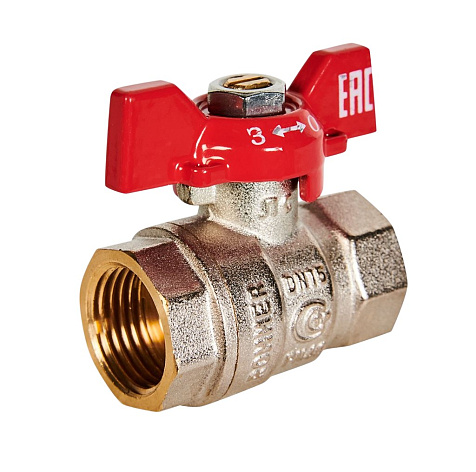Кран шаровый 1/2" ВВ, бабочка Rommer купить в СОМ