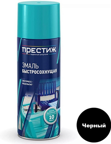 Эмаль аэрозольная Престиж, акриловая, черная, 520 мл купить в СОМ
