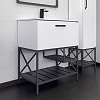 Тумба-умывальник Comforty Бредфорд-75 белый/графит, с раковиной Comforty 75E купить в СОМ