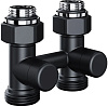 Узел прямой нижнее подключение 1/2 х 3/4" Royal Thermo Design черный купить в СОМ
