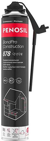 Клей-пена PENOSIL BondPro Construction 878 многоцелевая, всесезонная, 750мл купить в СОМ