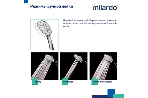 Смеситель для ванны Milardo Enjoy ENJSB00M10, латунь, хром купить в СОМ