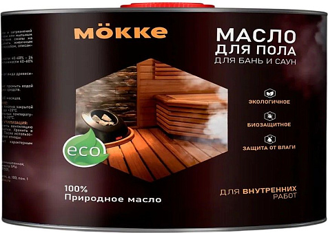 Масло Mokke, для бань и саун, для пола, 1 л купить в СОМ
