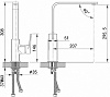 Смеситель для мойки Iddis Bridge BRDSB00i05, хром купить в СОМ