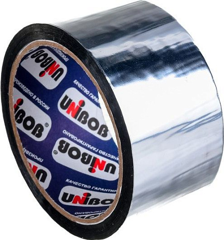Лента клейкая Unibob металлизированная, 48 мм х 40 м купить в СОМ
