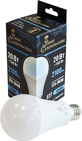 Лампа светодиодная ВАШЕ СИЯТЕЛЬСТВО E27 A70  20W 2100lm  6500K купить в СОМ