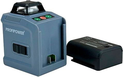 Нивелир лазерный ProfiPower NL-12G, зеленый луч, 3.7В, Li-ion, 4.0А/ч купить в СОМ