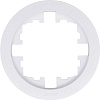 Рамка для розеток и выключателей LEZARD OSEN Осень 1м. горизонтальная, круглая, белая купить в СОМ