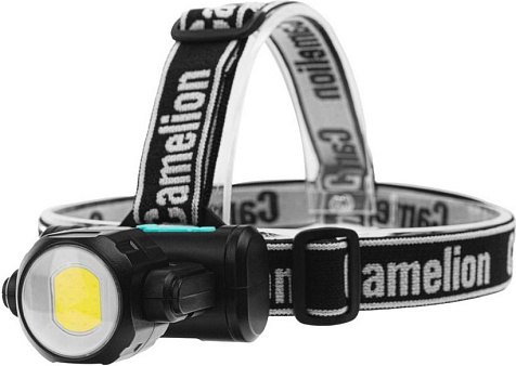 Фонарь налобный аккумуляторный Camelion LED53401 акк.3.7V 3WCOB+LED 3.5W 4реж, ближ+дальн свет, Type купить в СОМ