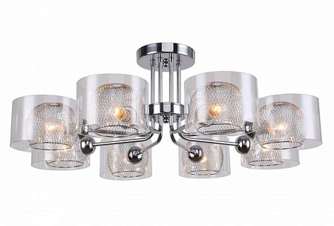 Люстра  Linvel LV 9257/8 Ордер, хром, Е14, 40 Вт купить в СОМ