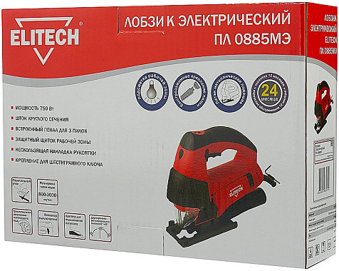 Лобзик электрический Elitech ПЛ 0885МЭ, 750Вт купить в СОМ