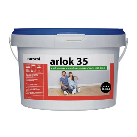 Клей Arlok 35 дисперсионный, морозостойкий 6,5кг купить в СОМ