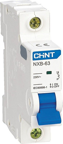 Выключатель автоматический модульный CHINT 1п C 4А 4.5кА NXB-63S купить в СОМ