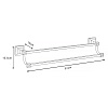 Полотенцедержатель Azario Altre AZ-96002B, двойной, хром купить в СОМ