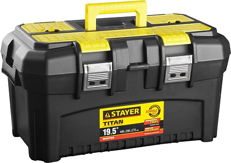 Ящик для инструмента STAYER Titan-19, 490х290х270мм купить в СОМ