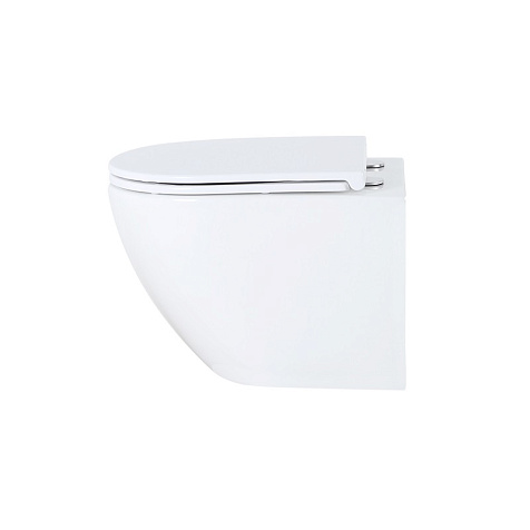 Унитаз подвесной Azario Grado AZ-0046-SP, безободковый, белый, сиденье микролифт купить в СОМ