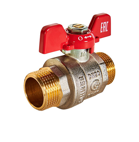 Кран шаровый 3/4" НН, бабочка Rommer купить в СОМ