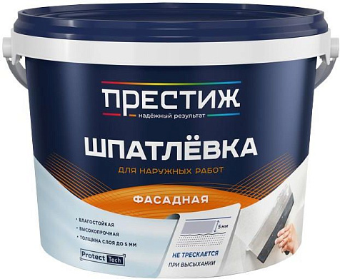 Шпатлевка Престиж, фасадная, 3 кг купить в СОМ