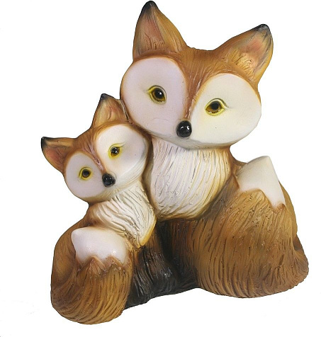 Фигура садовая Лисички 13x20x21см 713812/F776 купить в СОМ