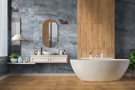 Керамогранит Global Tile Woodstock  Бежевый Рейки, 400х800х8 мм, 4 шт. - 1.28 кв. м GT408013872MCR купить в СОМ