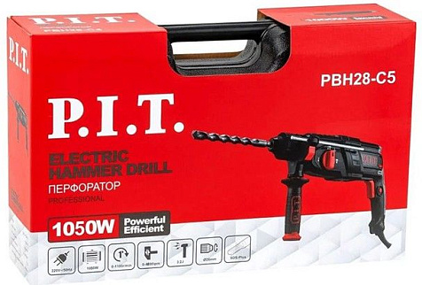Перфоратор P.I.T. PBH28-C5, SDS+, 1050Вт купить в СОМ