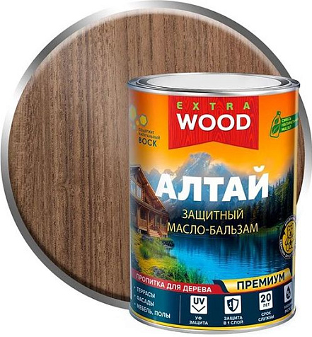 Масло-бальзам АЛТАЙ WOOD EXTRA деревозащитный, универсальный, марал, 0.75л купить в СОМ