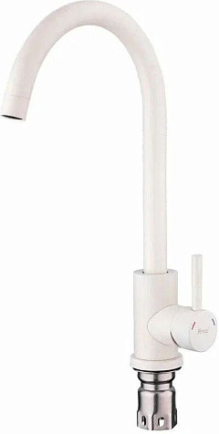 Смеситель для мойки Frap F40899-1, белый купить в СОМ