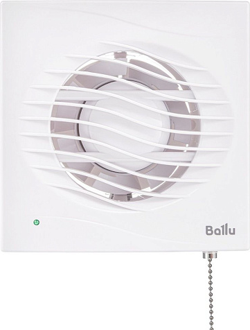 Вентилятор Ballu BAF-AR 100 VP вытяжной, мембранный обратный калапан, тяговый выключатель купить в СОМ