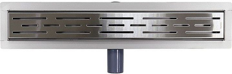 Желоб водоотводящий Azario AZT3FT01400 D40 L=400 мм, металл, поворот 360°, с решеткой купить в СОМ