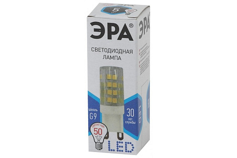 Лампа светодиодная ЭРА LED JCD-5w-CER-827-G9 купить в СОМ