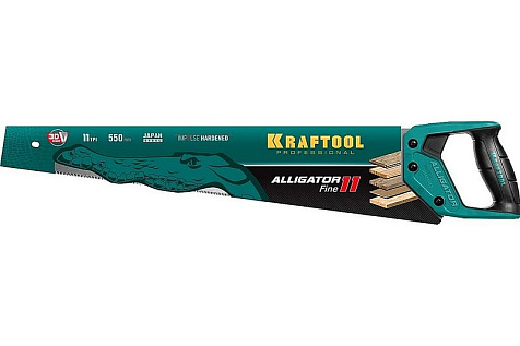 Ножовка по дереву KRAFTOOL Alligator Fine 11, 550 мм купить в СОМ