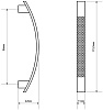 Ручка-скоба мебельная StahlBuro A345-96 SN сатин, уп=2 шт купить в СОМ
