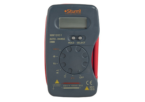 Мультиметр STURM ММ 12031, 40А, 600В, 40МОм купить в СОМ