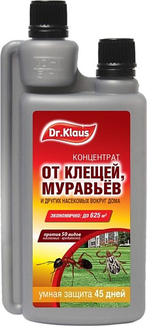 Doctor Klaus Концентрат от клещей, муравьев и других насекомых 250мл купить в СОМ