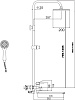 Система душевая Fmark FS8345-35, смеситель, тропический душ купить в СОМ