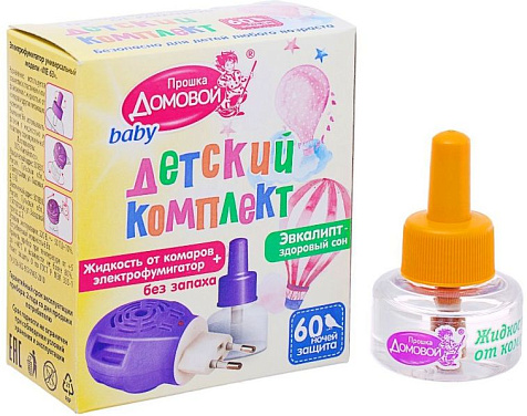 Электрофумигатор+жидкость детская Домовой 60ночей купить в СОМ