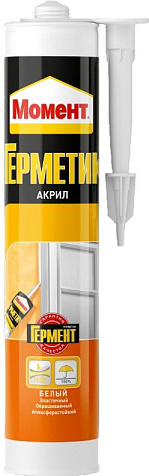 Герметик акриловый Момент, универсальный, белый, 280 мл купить в СОМ