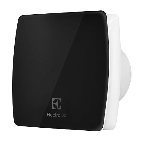 Вентилятор Electrolux Glass EAFG-100 black вытяжной, подшипники качения, обратный клапан купить в СОМ