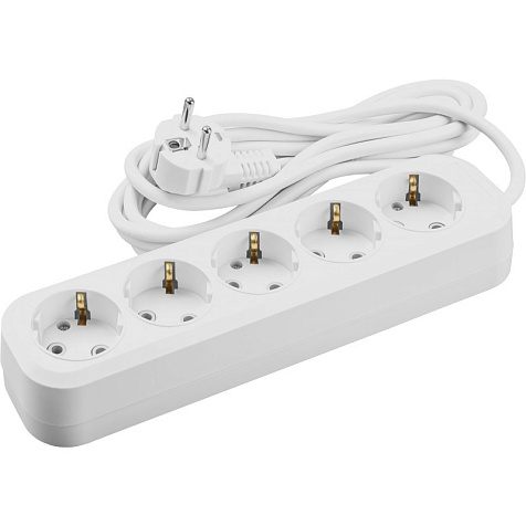 Удлинитель ОНЛАЙТ OPE-S-05-500-E-3x1 5 гн, 5 м, СЗ, 16А IP20 белый купить в СОМ