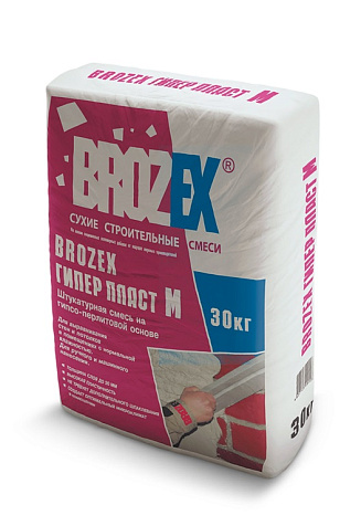 Штукатурка гипсовая Brozex ПРИМА ПЛАСТGP 55 ,30 кг купить в СОМ