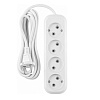 Удлинитель ОНЛАЙТ OPE-S-04-200-X-2x1  4 гн, 2 м, БЗ, 10А IP20 белый купить в СОМ