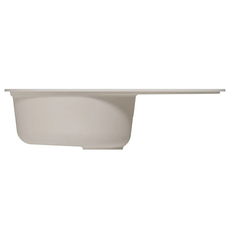Мойка каменная Mixline ML-GM16, 730 х460 х180 мм, врезная, белый купить в СОМ