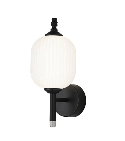 Бра LINVEL MS 1211/1 Диас 20W Чёрный 3000/4500/6500К 1050Lm 320х180х140 купить в СОМ