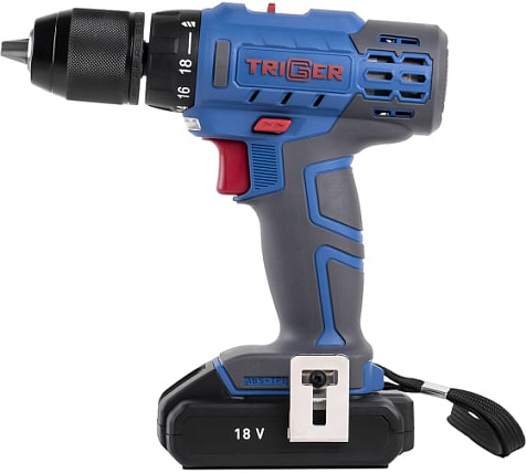 Шуруповерт TRIGGER 20103, 18В, Li-ion, 1.5 А/ч купить в СОМ