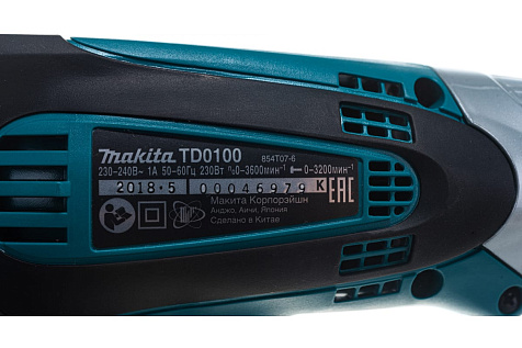 Шуруповерт сетевой MAKITA ТD 0100, 230Вт купить в СОМ