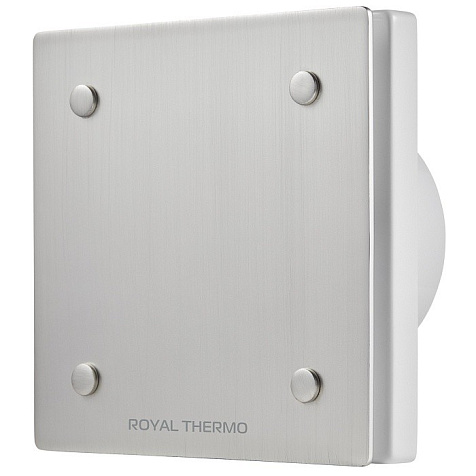 Вентилятор Royal Thermo RAFC 100 Chrome вытяжной, мембранный обратный клапан купить в СОМ