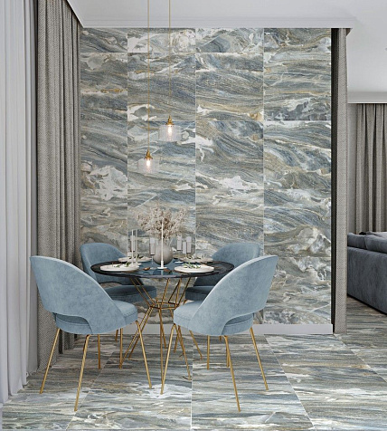 Керамогранит Global Tile Bellagio  Голубой, 600х600х9.5 мм, 3 шт. - 1.08 кв. м GT606018816MR купить в СОМ
