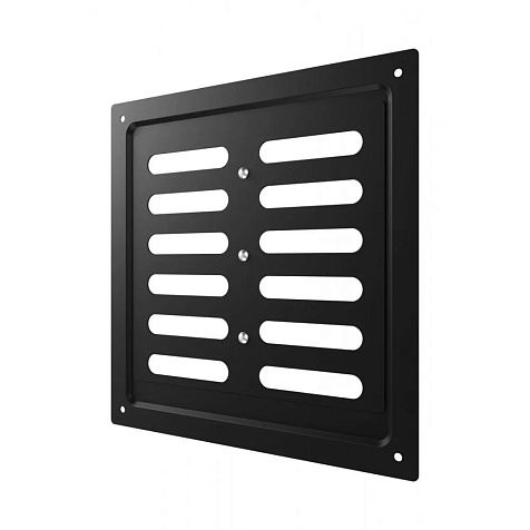 Решетка 2020MER 200x200 Black регулируемая купить в СОМ