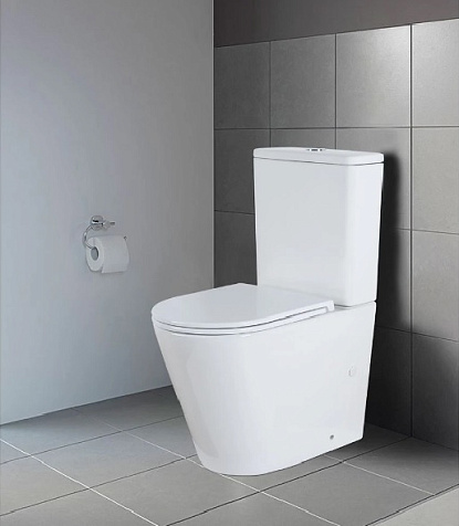 Унитаз-компакт Azario Candy AZ-1503B, безободковый, сиденье дюропласт микролифт купить в СОМ